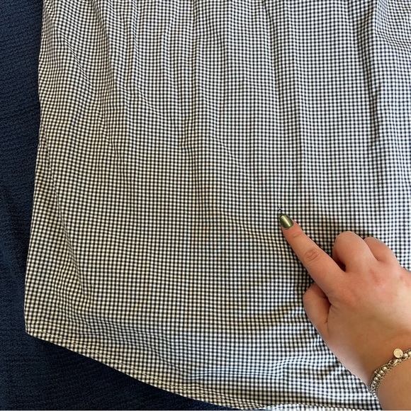 Cinch Black and White Mini Plaid Long Sleeve Button Down - Picture 7 of 8